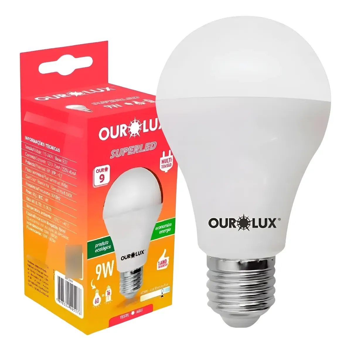 Lampada Led9W BIV 6500K - Branca